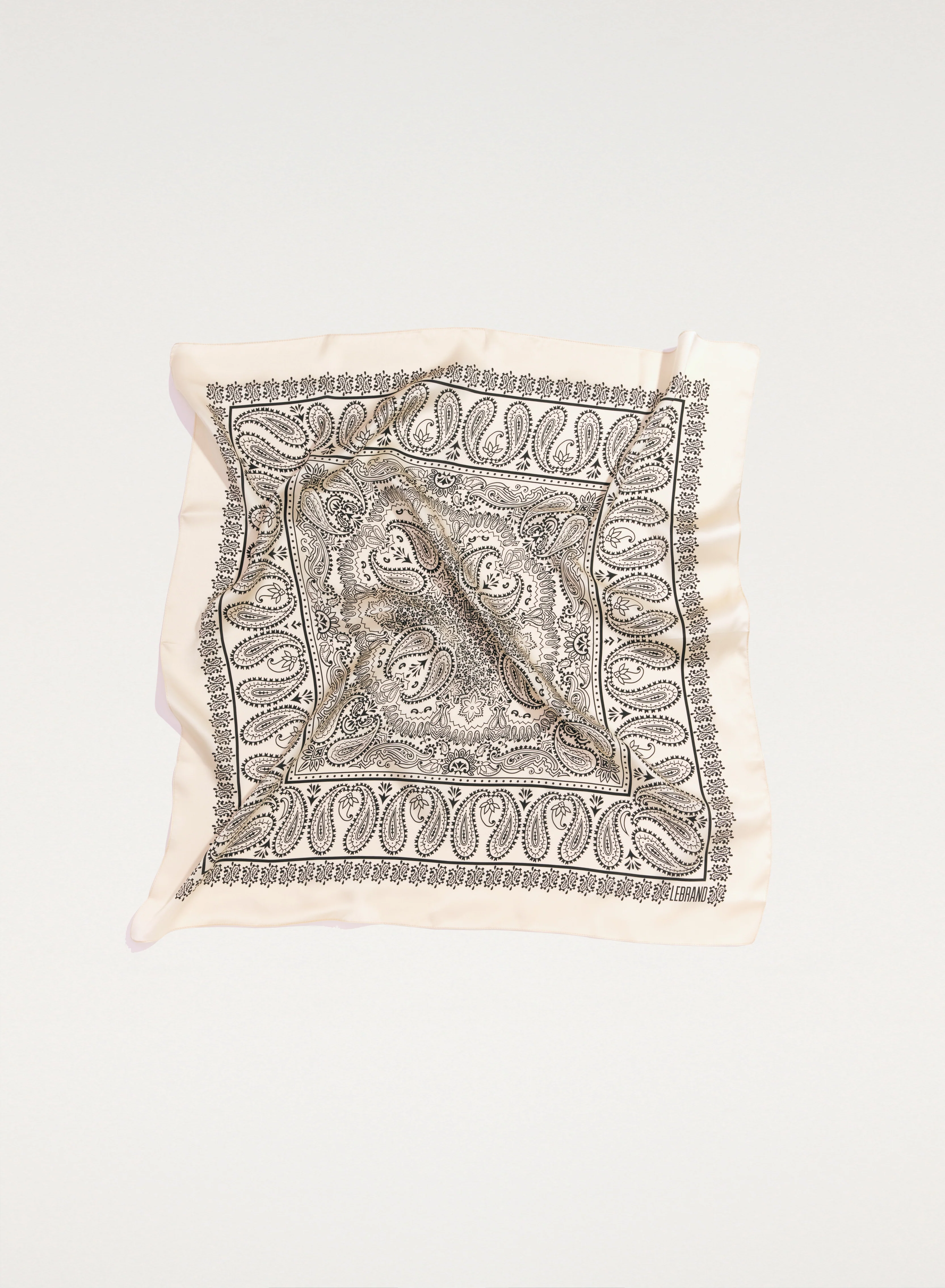 Bandana Jedwabna Ecru - Image 8