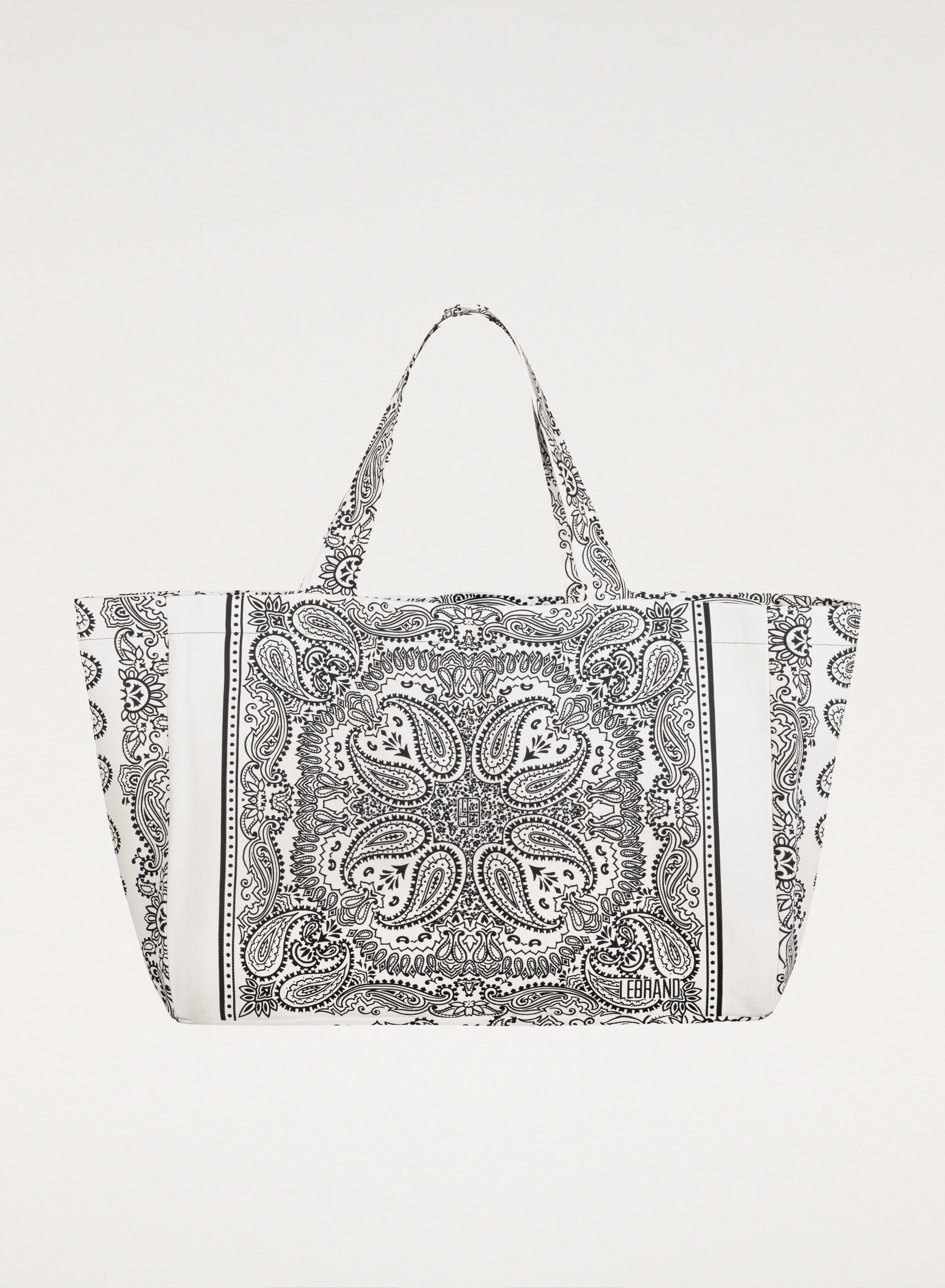 Torba typu shopper z bawełny w kolorze ecru - Capri - Image 4