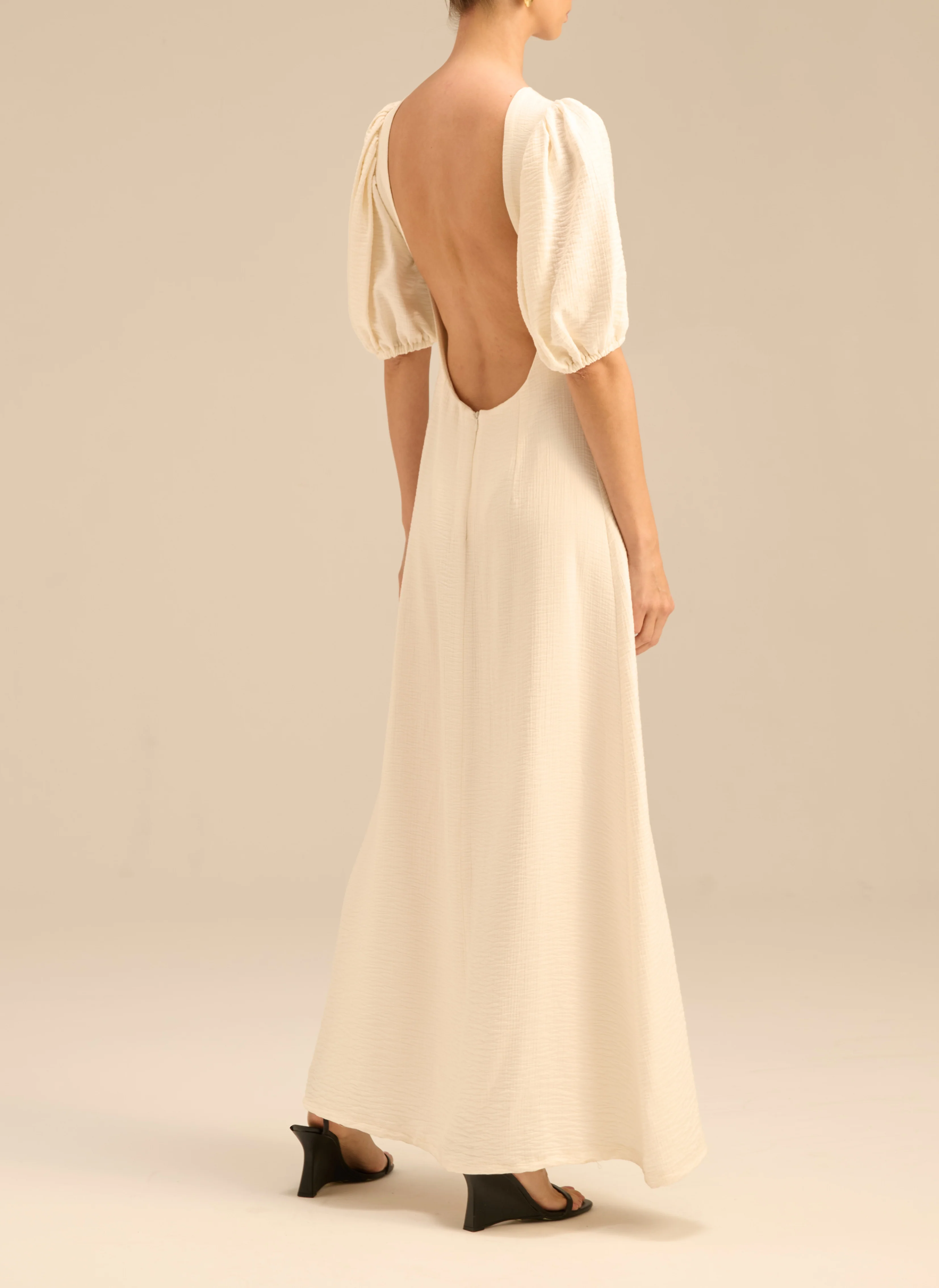 Sukienka Margot maxi Ecru - Image 3